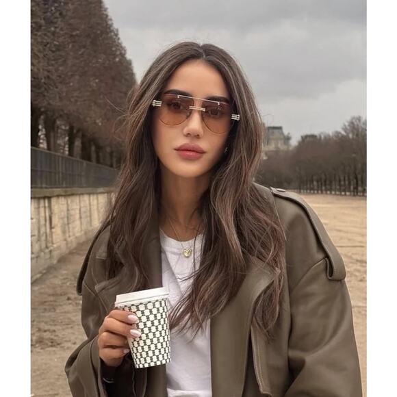 Bottega Veneta Accessories - NEW Bottega Veneta BV1342S Two Toned Aviator Sunglasses $730
